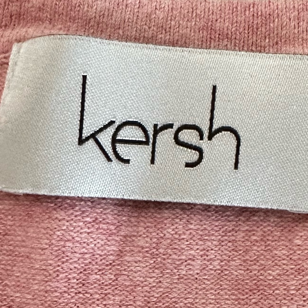 Kersh Size M Pink 3/4 Sleeve Cardigan Sweater M - Picture 8 of 8